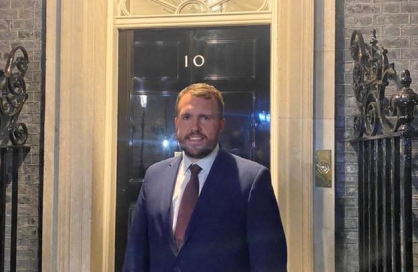 Jonathan outside 10 Downing Street