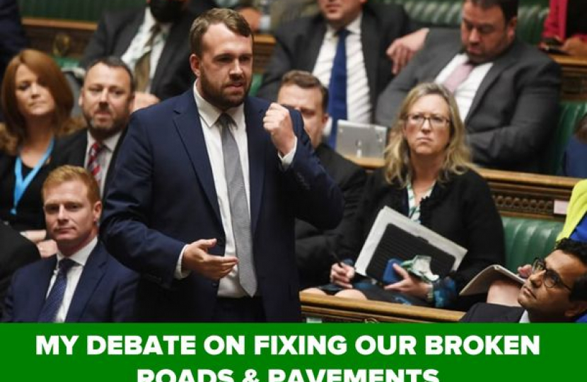 Poster of Jonathan speaking in the House of Commons